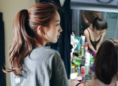 Cô bé chổng đít ra nhét vào dễ nào